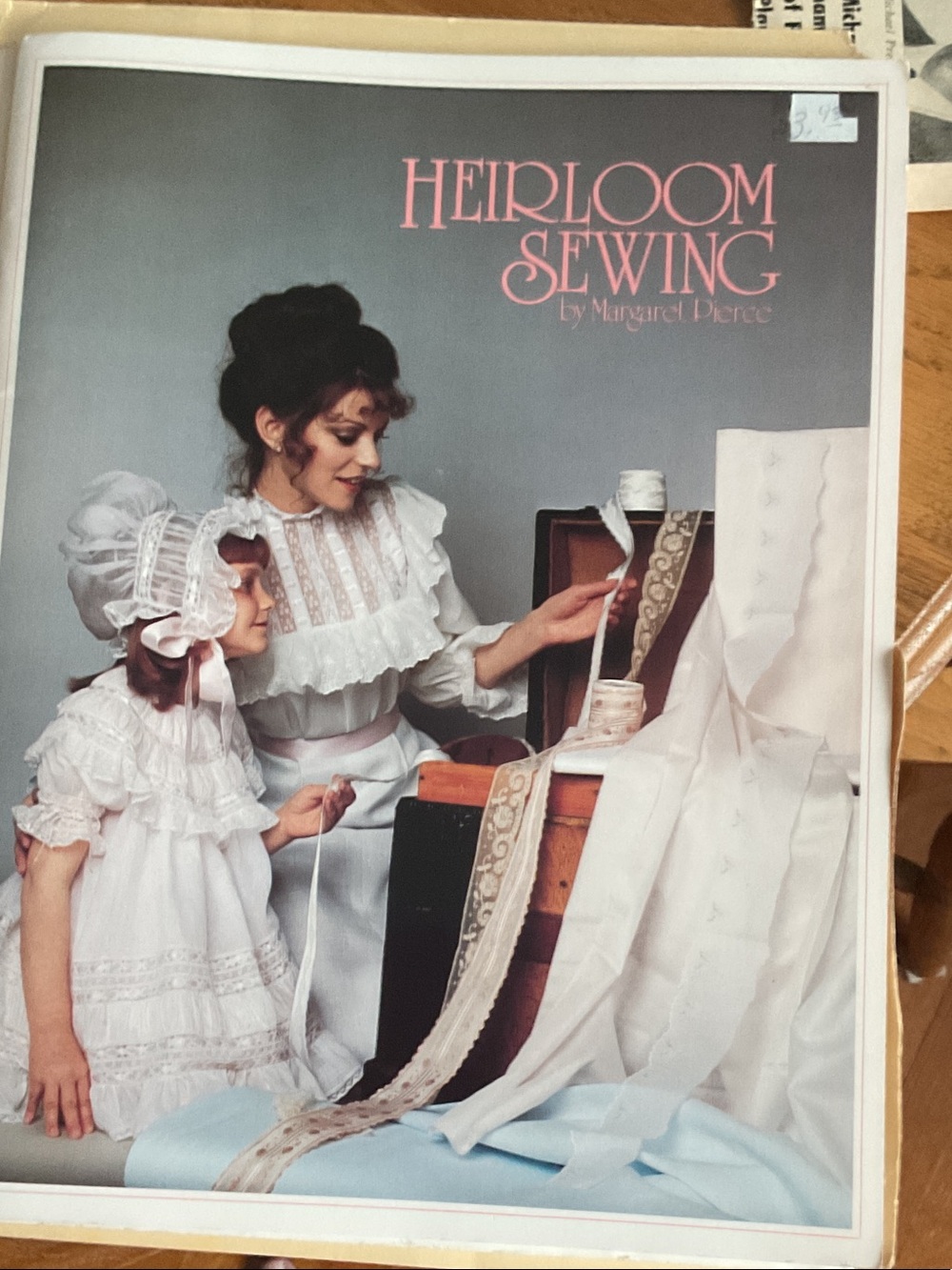 -White Vintage Heritage Sewing Book